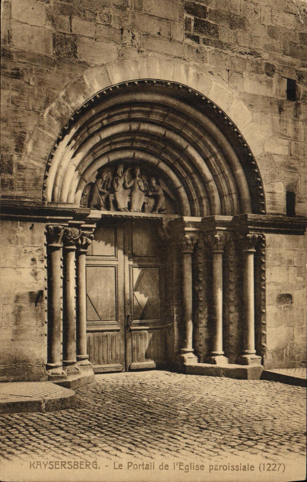 CPA Kaysersberg Le Portail de L Eglise Paroissiale