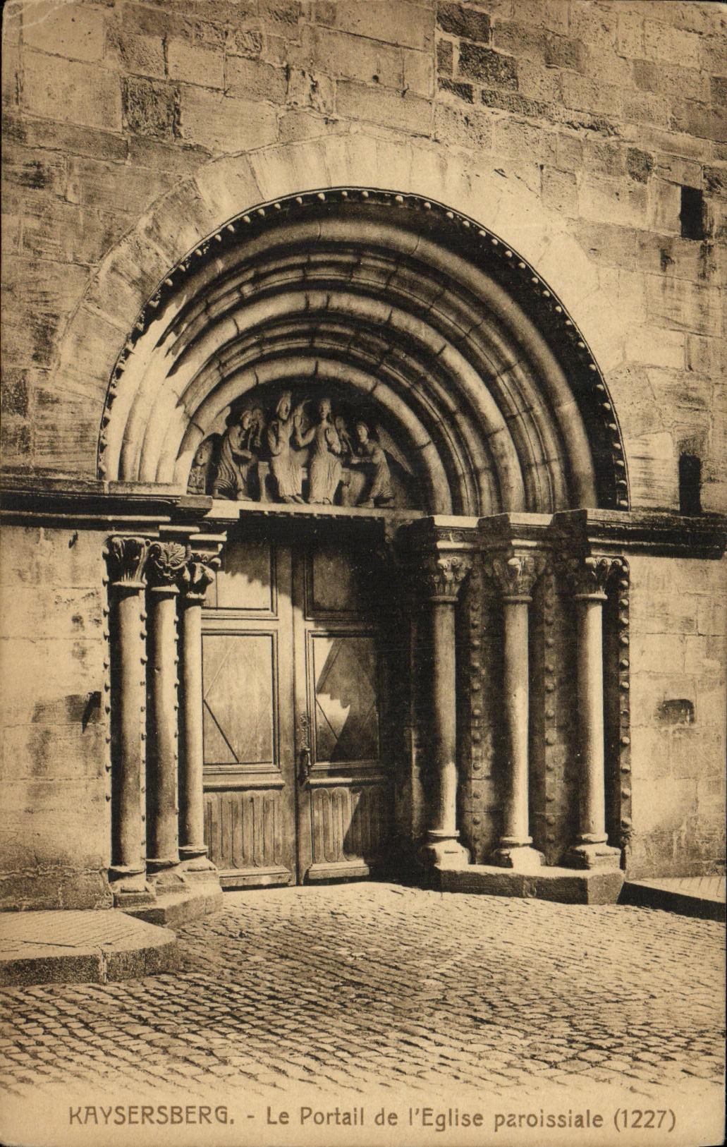 CPA Kaysersberg Le Portail de L Eglise paroissiale