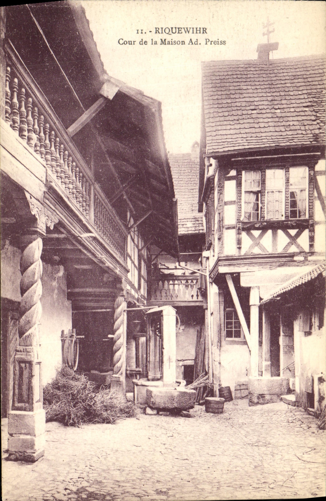 CPA Riquewihr Cour de la Maison Ad Preiss