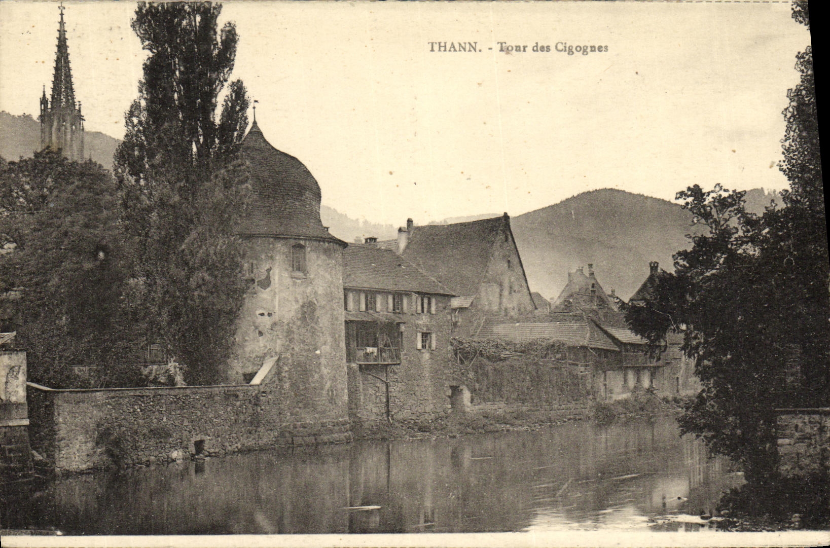 VINTAGE POSTCARD Thann Turn of the Storks