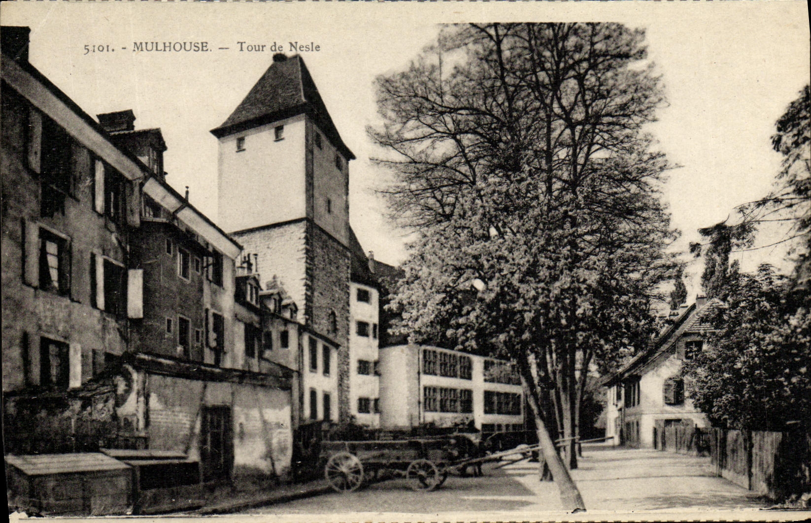 Vuelta de Mulhouse de la POSTAL de la VENDIMIA de Nesle