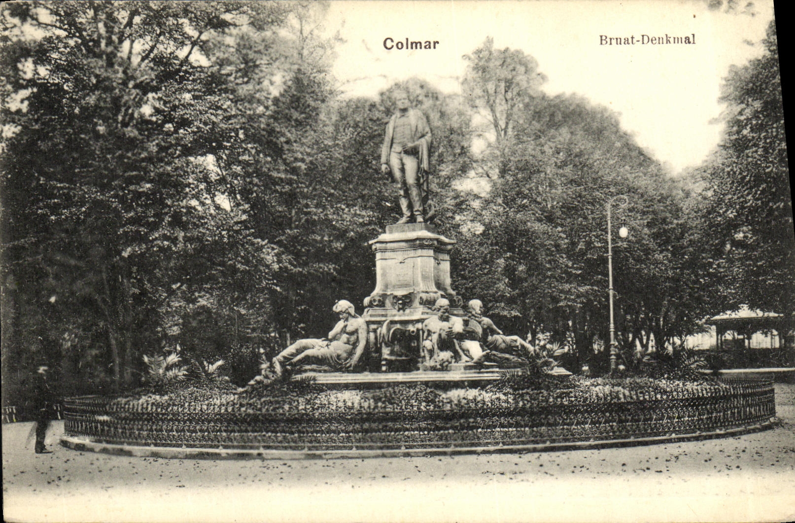 POSTAL Colmar Bruat Denkmal de la VENDIMIA