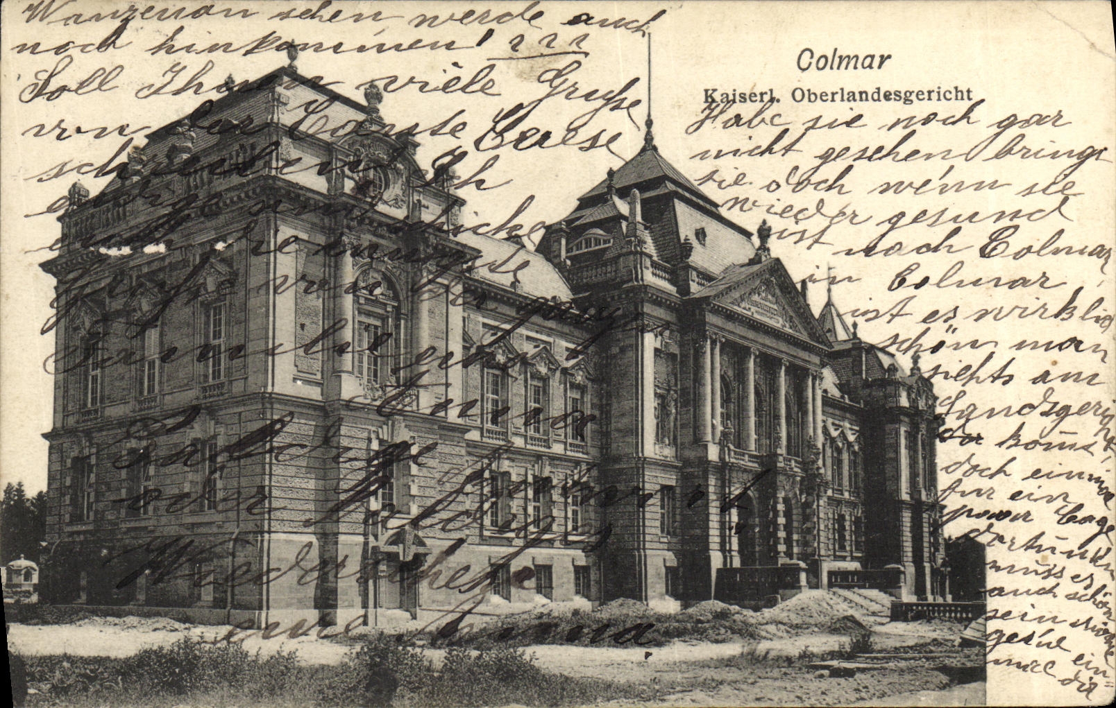 POSTAL Colmar Kaiserl Oberlandesgericht de la VENDIMIA