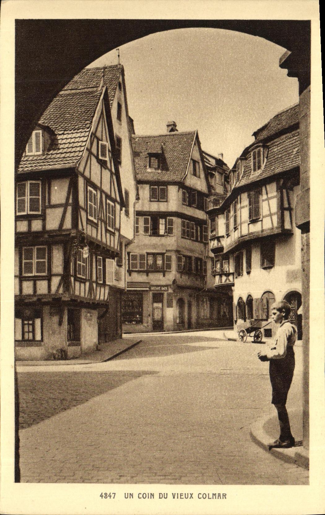 POSTAL Colmar de la VENDIMIA una esquina del viejo nino de Colmar