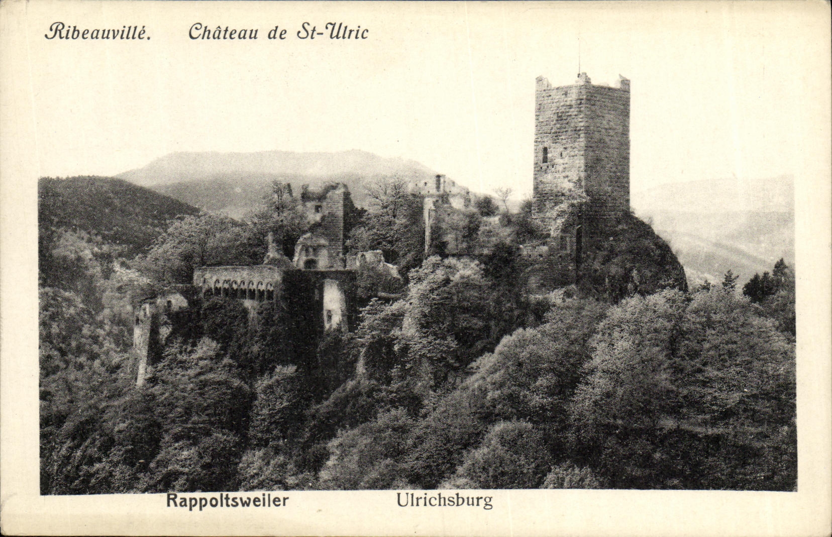 CPA Ribeauville Chateau de St Uric