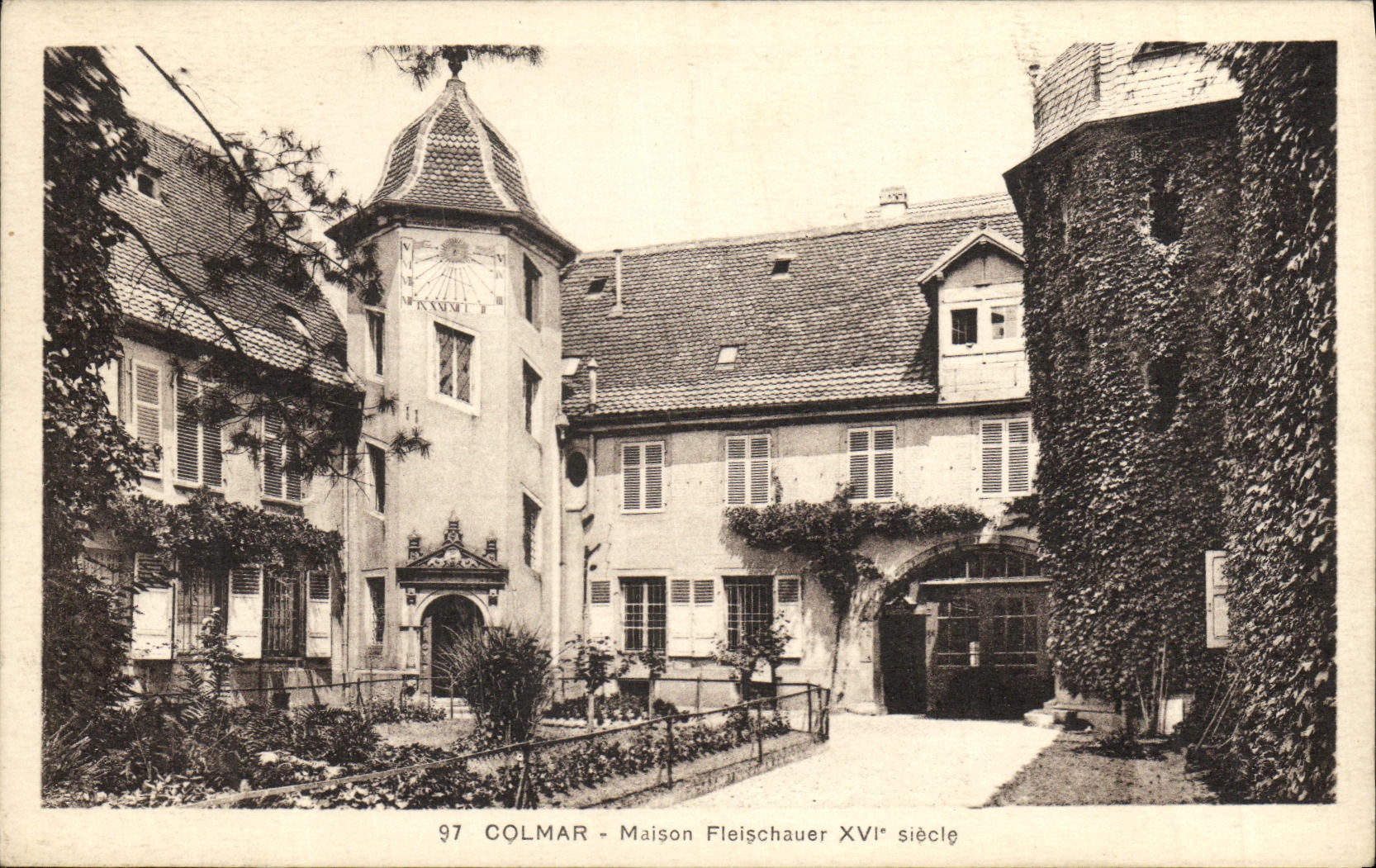 Casa de Colmar Fleischauer de la POSTAL de la VENDIMIA