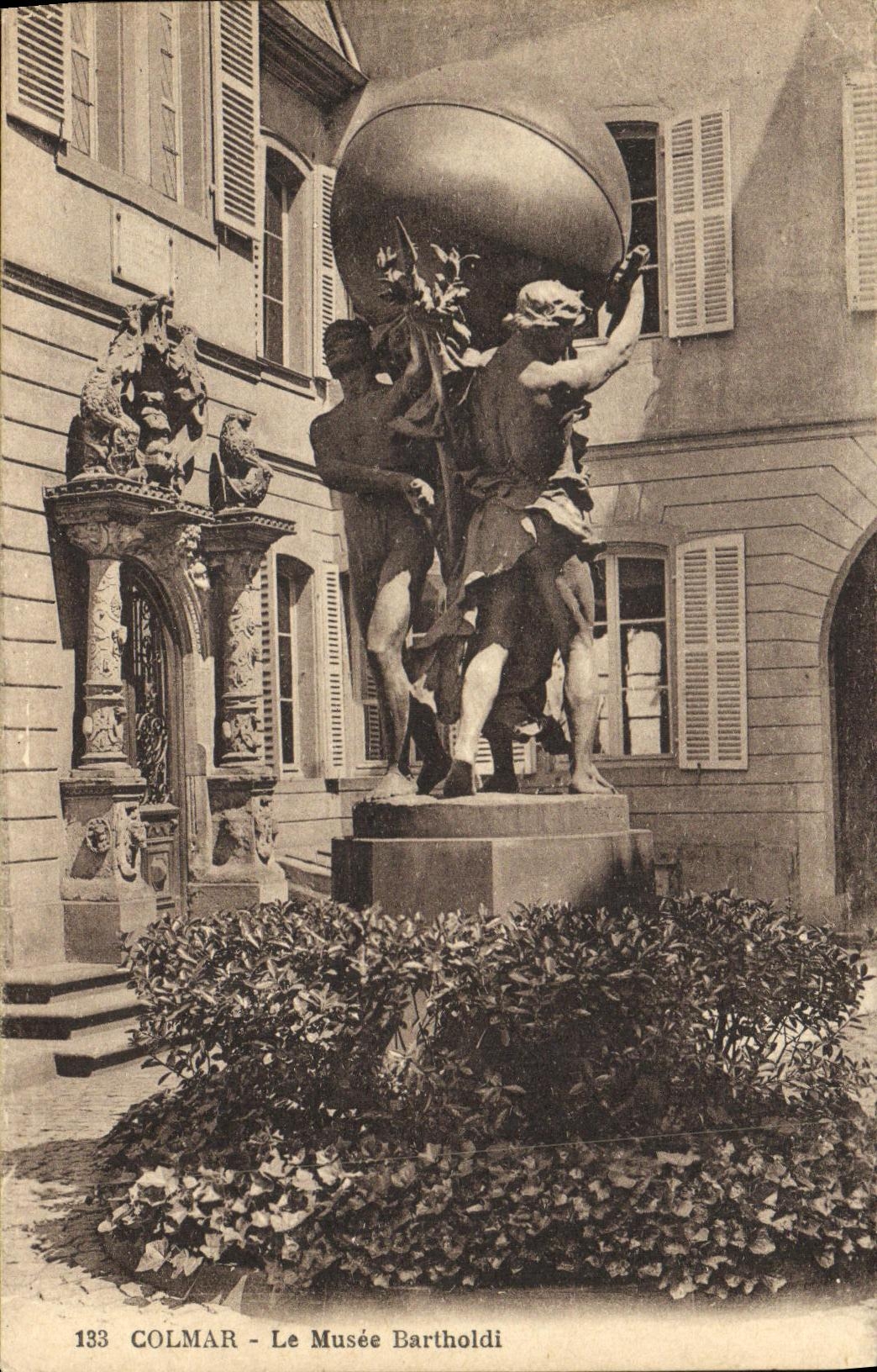 POSTAL Colmar de la VENDIMIA el museo de Bartholdi