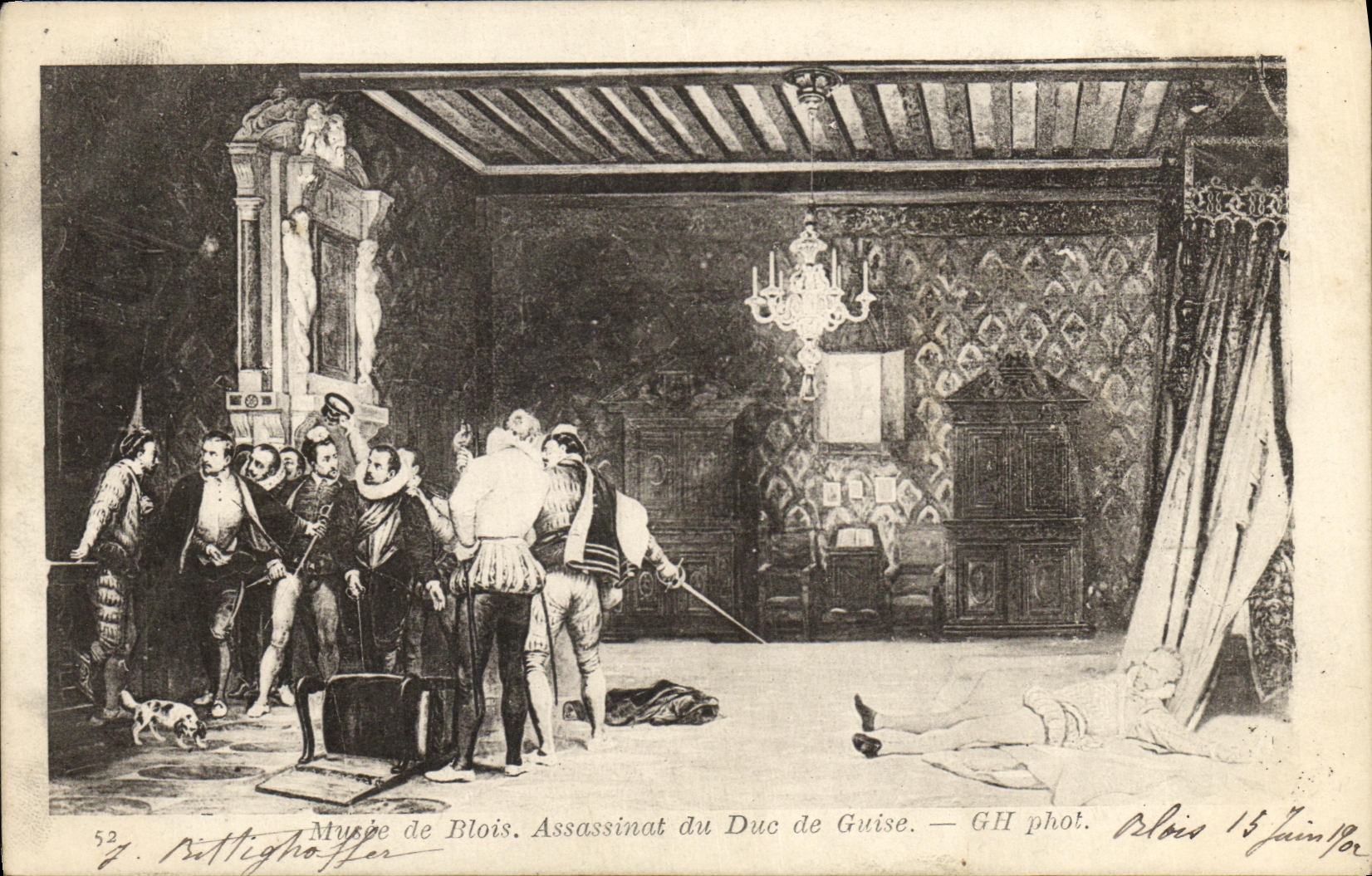 CPA Blois Assassinat du Duc de Guise