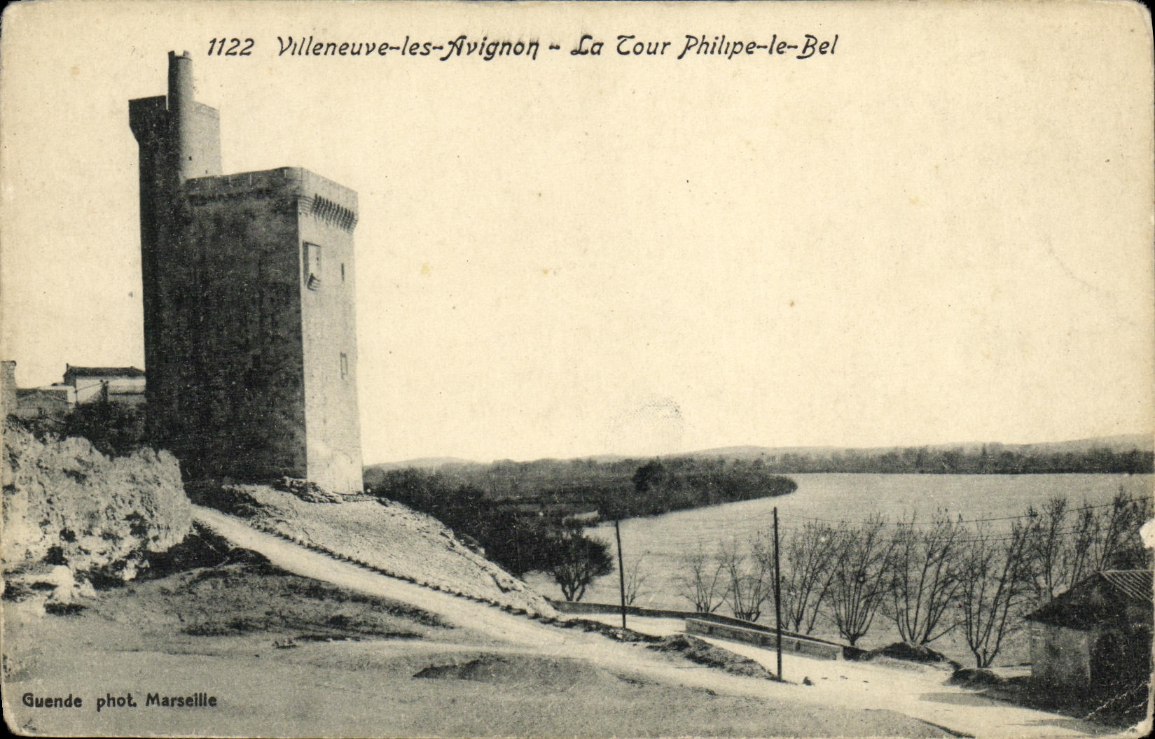 VINTAGE POSTCARD Villeneuve Avignon Lour Philippe the Beautiful one