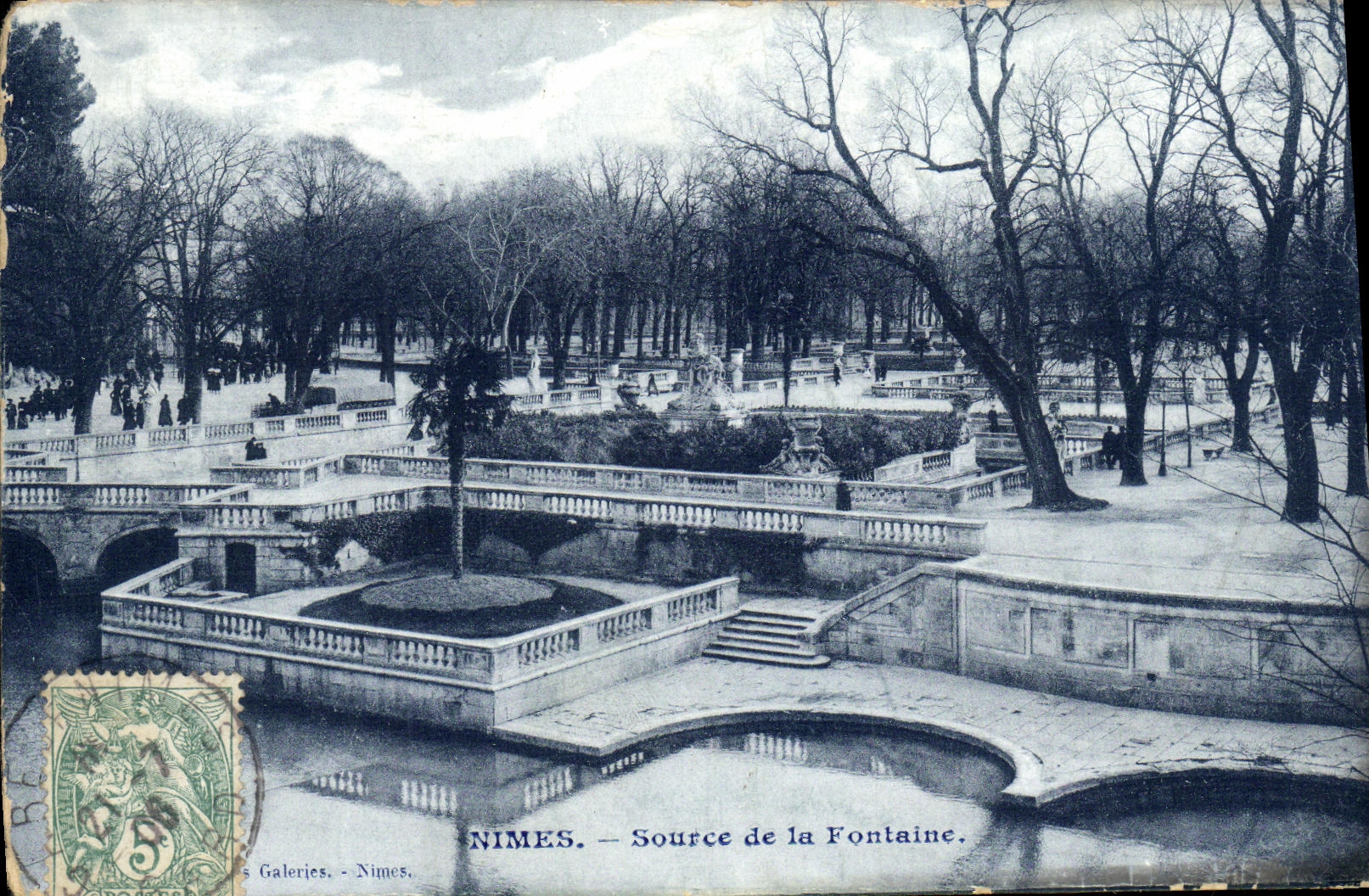CPA Nimes Source de La Fontaine