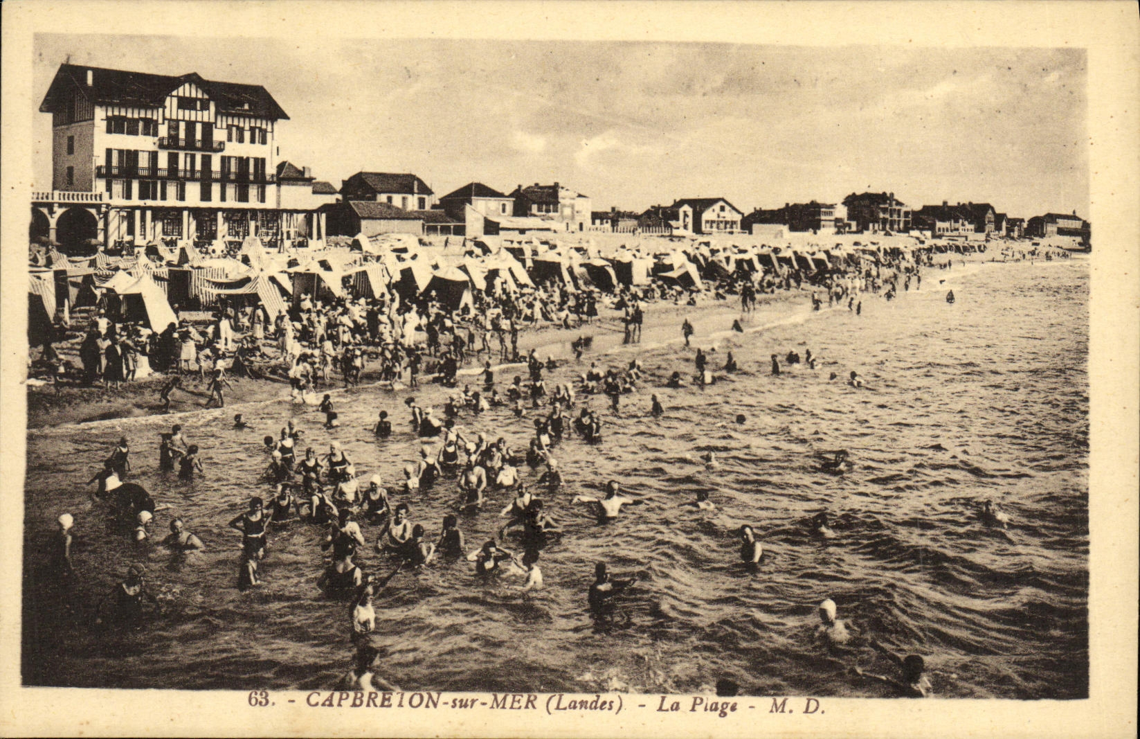 CPA Capbreton sur Mer La Plage