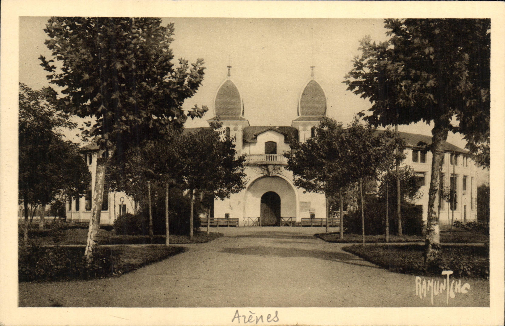 Arena de Dax de la POSTAL de la VENDIMIA