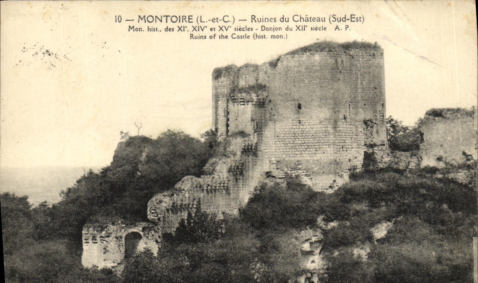 CPA Montoire Ruines du Chateau