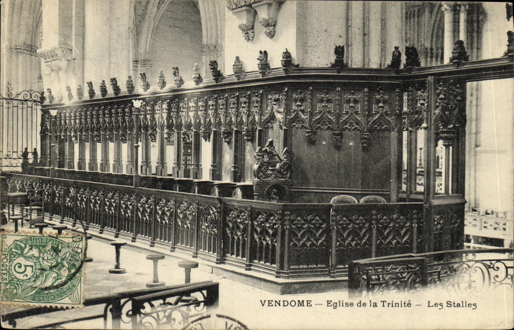 CPA Vendome Eglise de la Trinite Les Stalles