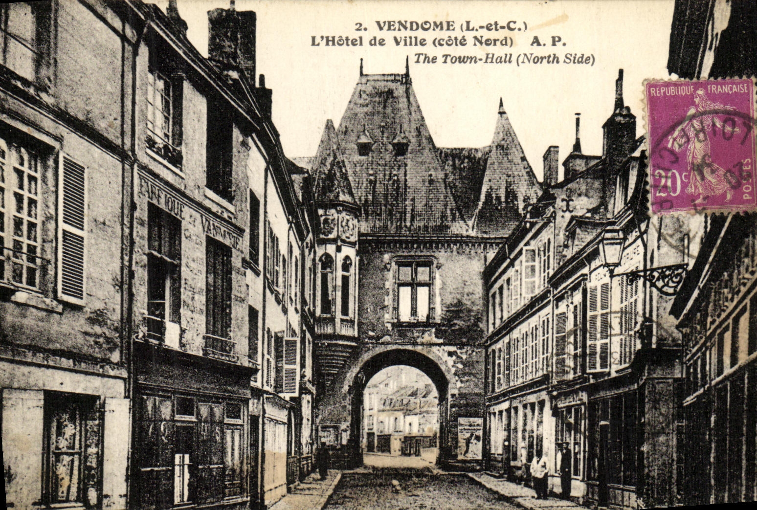 CPA Vendome L Hotel de Ville Cote Nord Fabrique de Vannerie