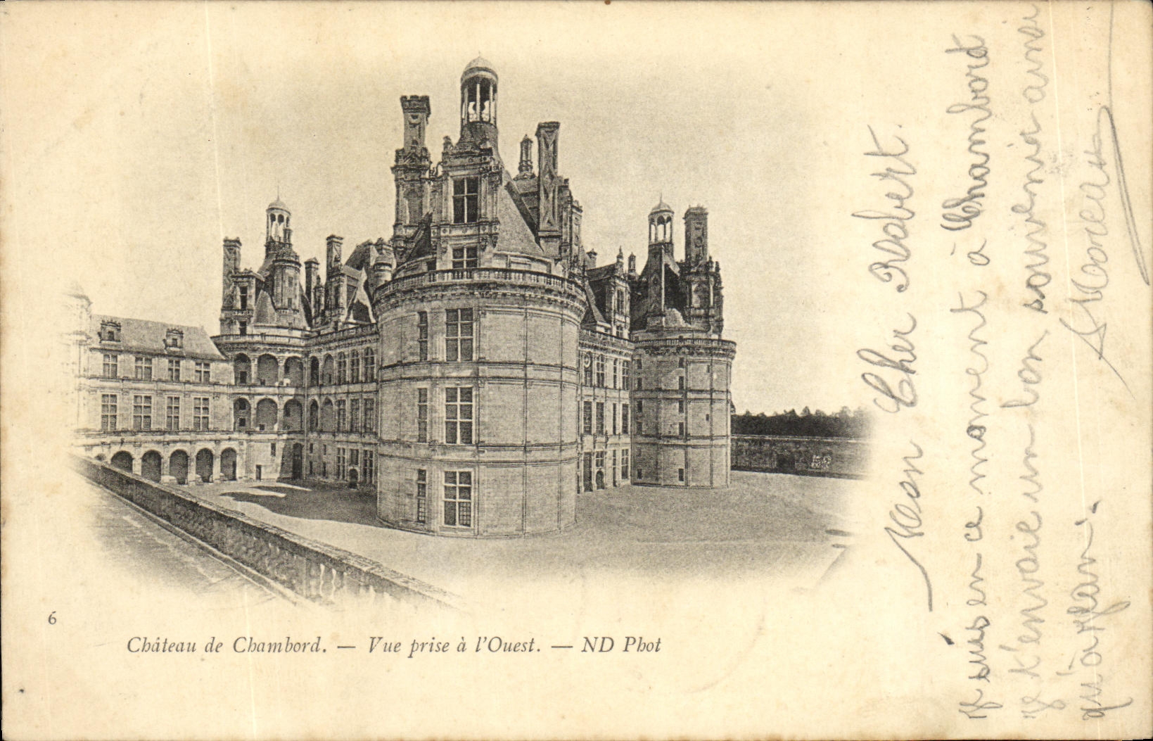 CPA Chambord Le Chateau Vue Prise a L Ouest