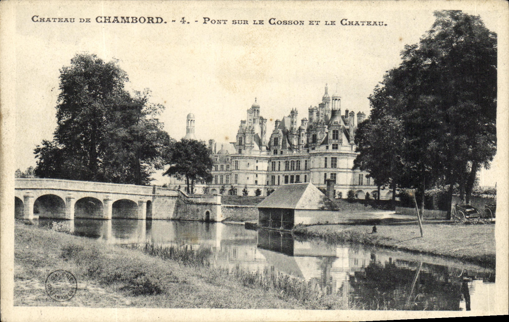 CPA Chambord Le Chateau Pont Sur Le Cosson Et Le chateau