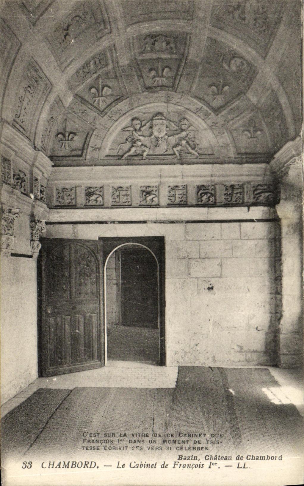 CPA Chambord Le Cahinet de Francois 1er