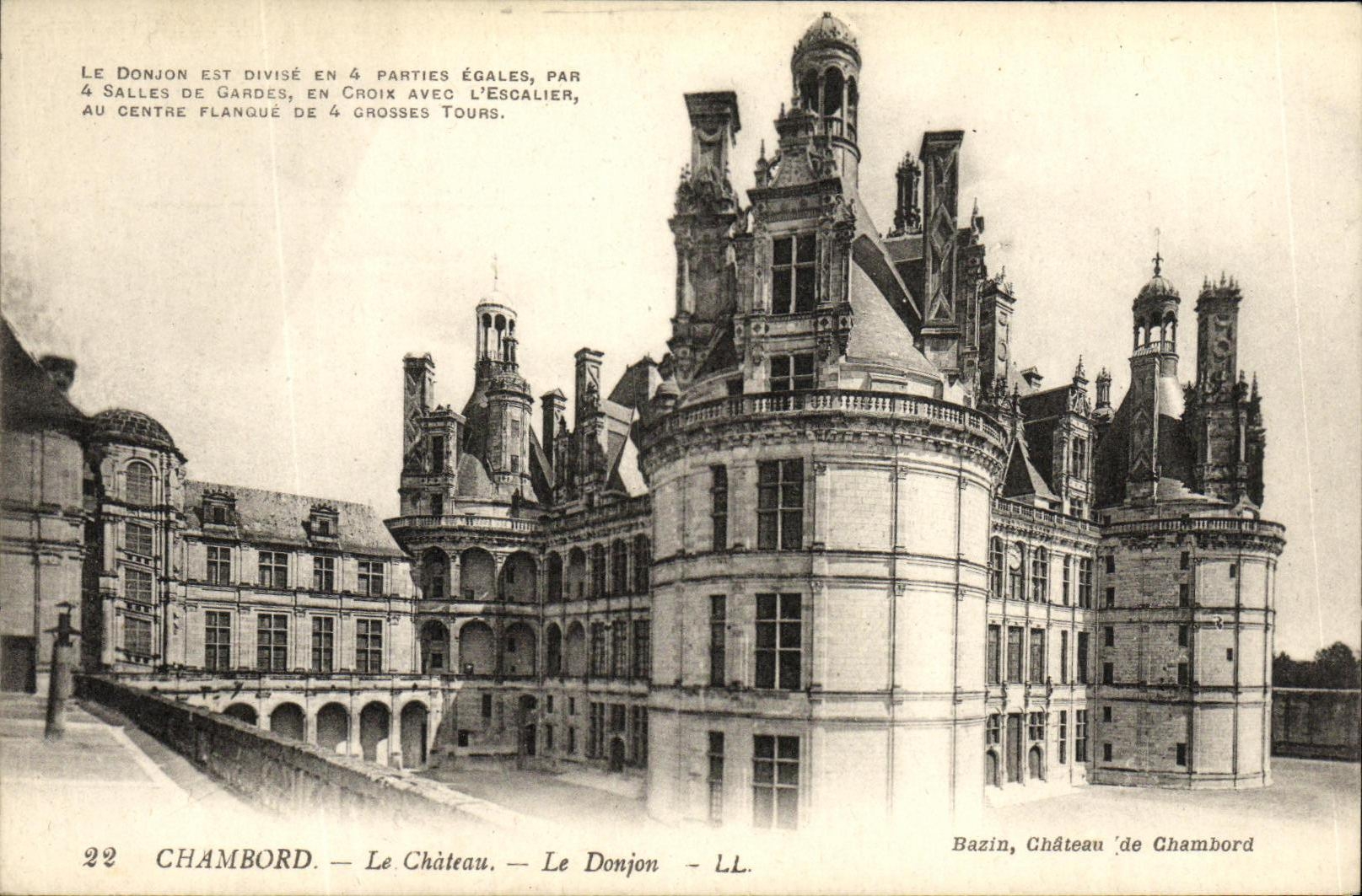 CPA Chambord Le Chateau Le Donjon
