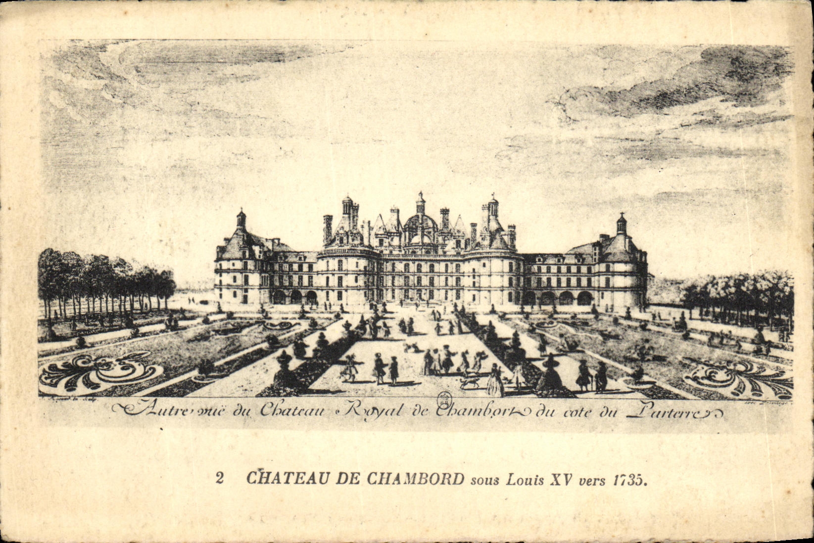 CPA Chateaux de Chambord sous Louis XV vers 1735