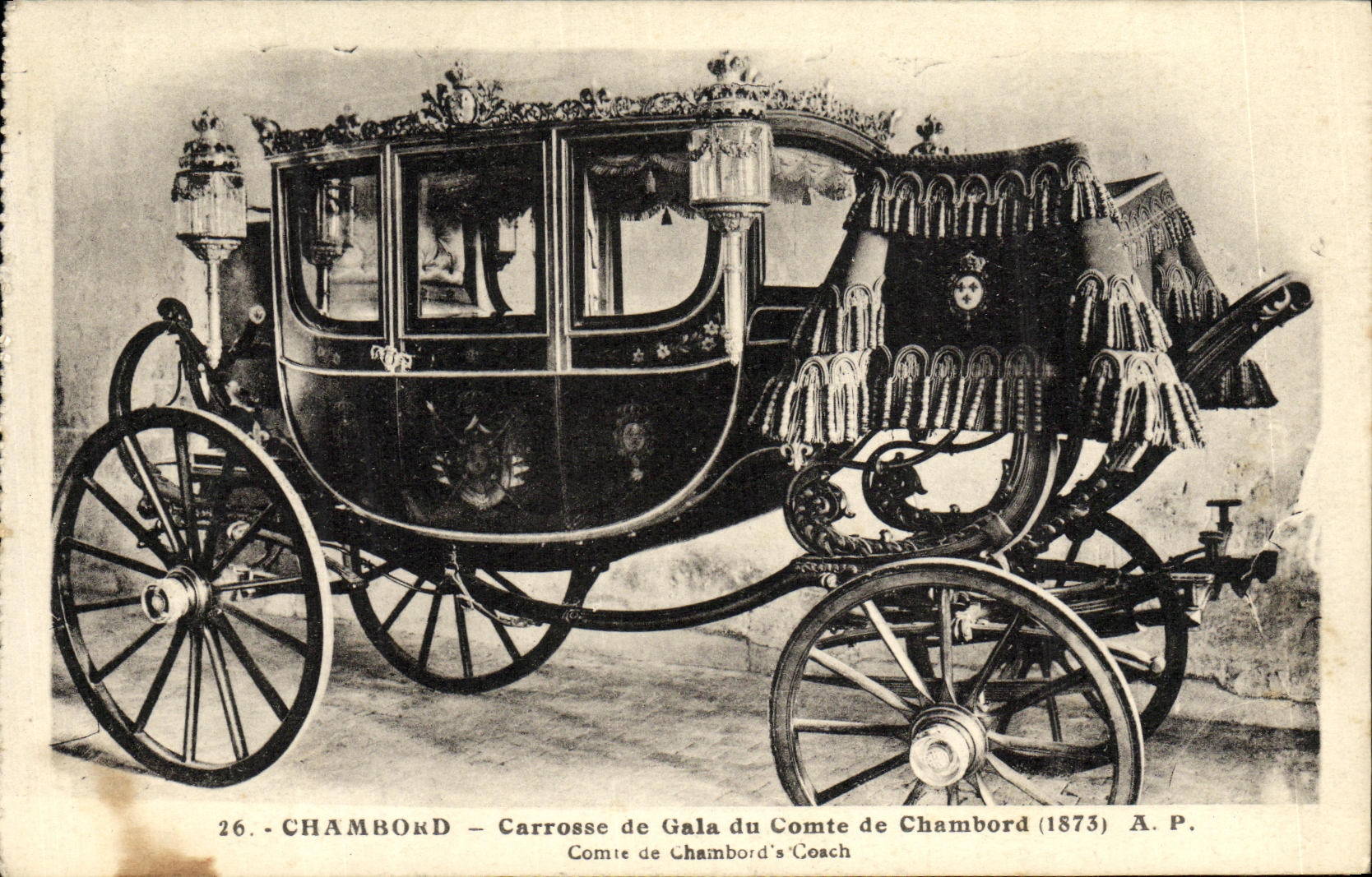 CPA Chambord Carrosse de Gala du Comte de Chambord
