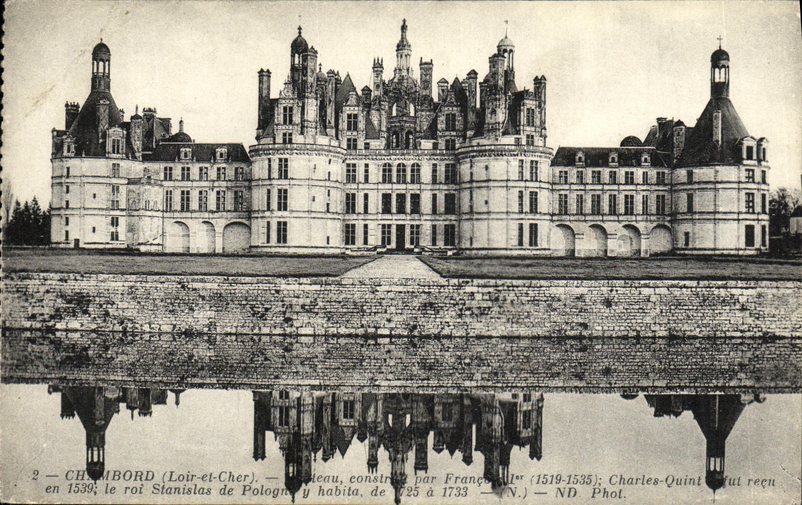 CPA Chambord Chateau Constr par Francois l