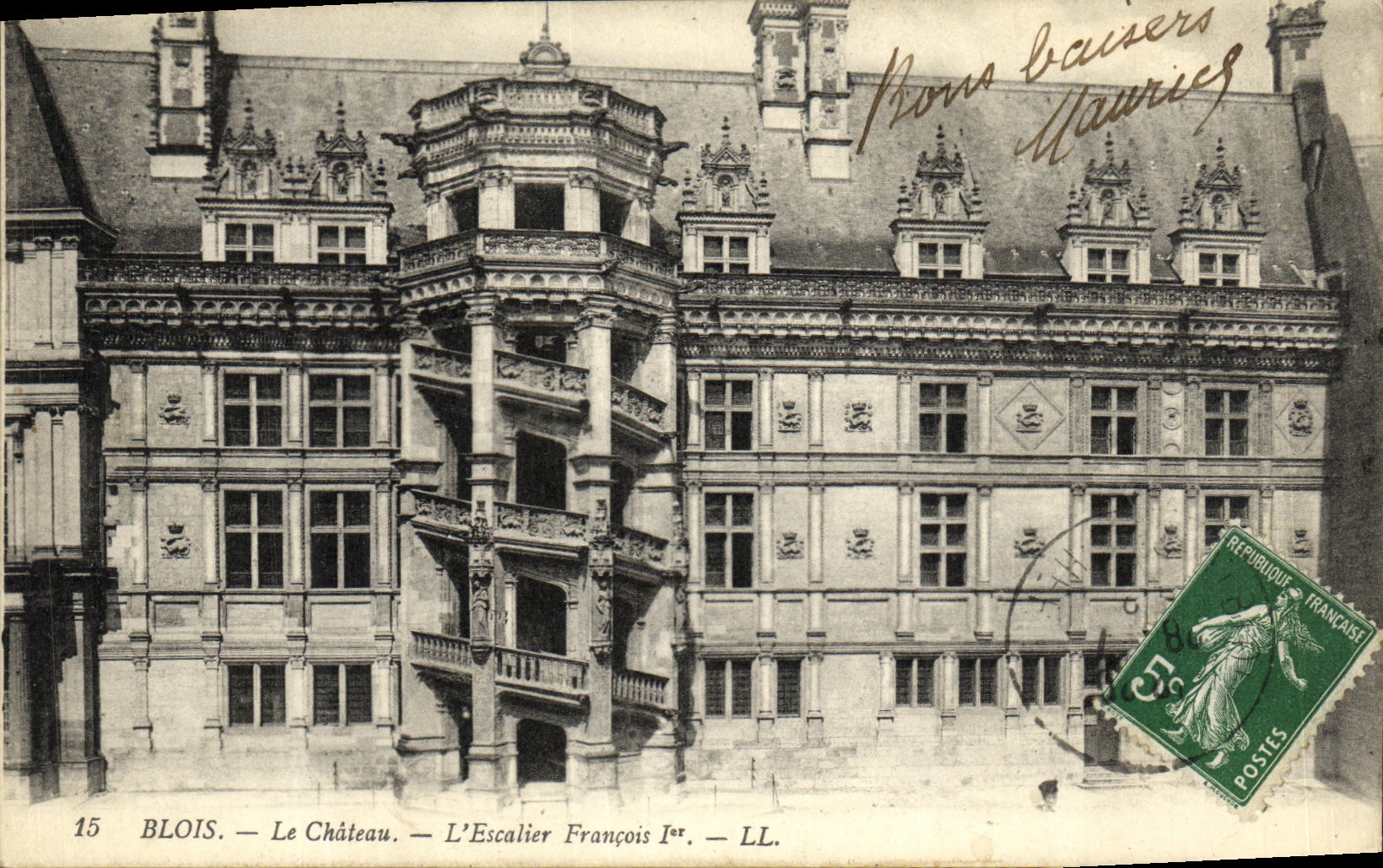 CPA Blois Chateau L Escalier Francois 1er
