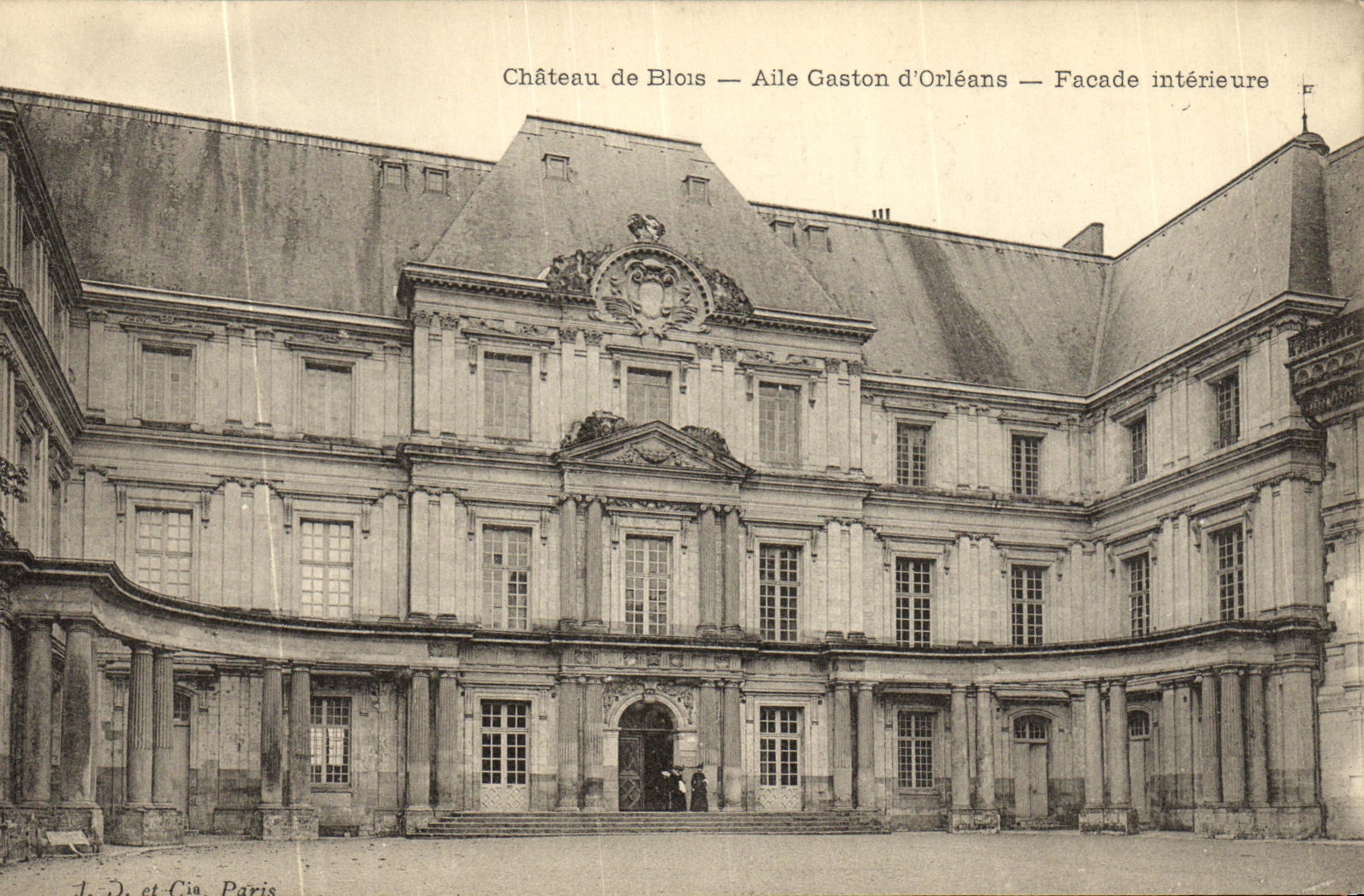 CPA Chateau de Blois Aile Gaston d Orleans Facade Interieure