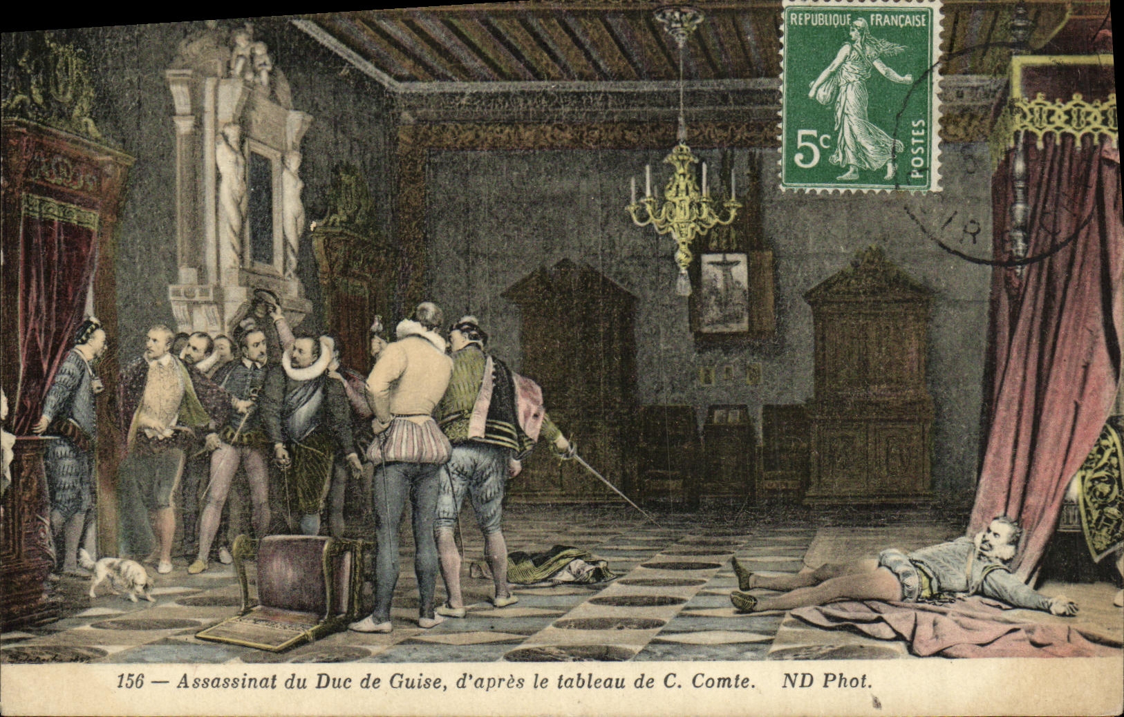 CPA Blois Assassinat du duc de Guise 