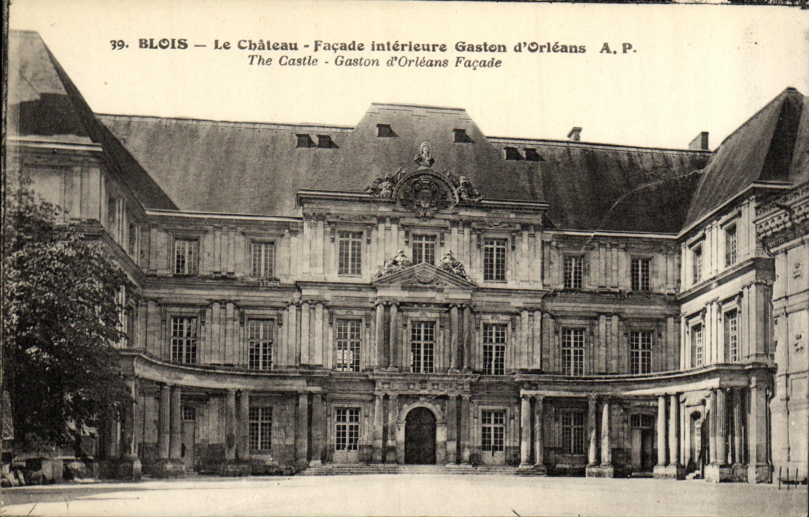 CPA Blois Le Chateau Facade Interieure Gaston D Orleans
