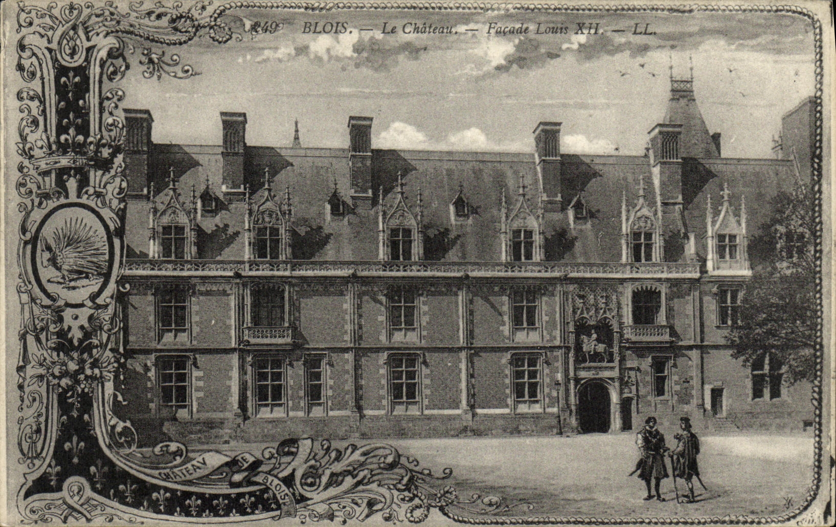 CPA Blois Le Chateau Facade Louis Xll