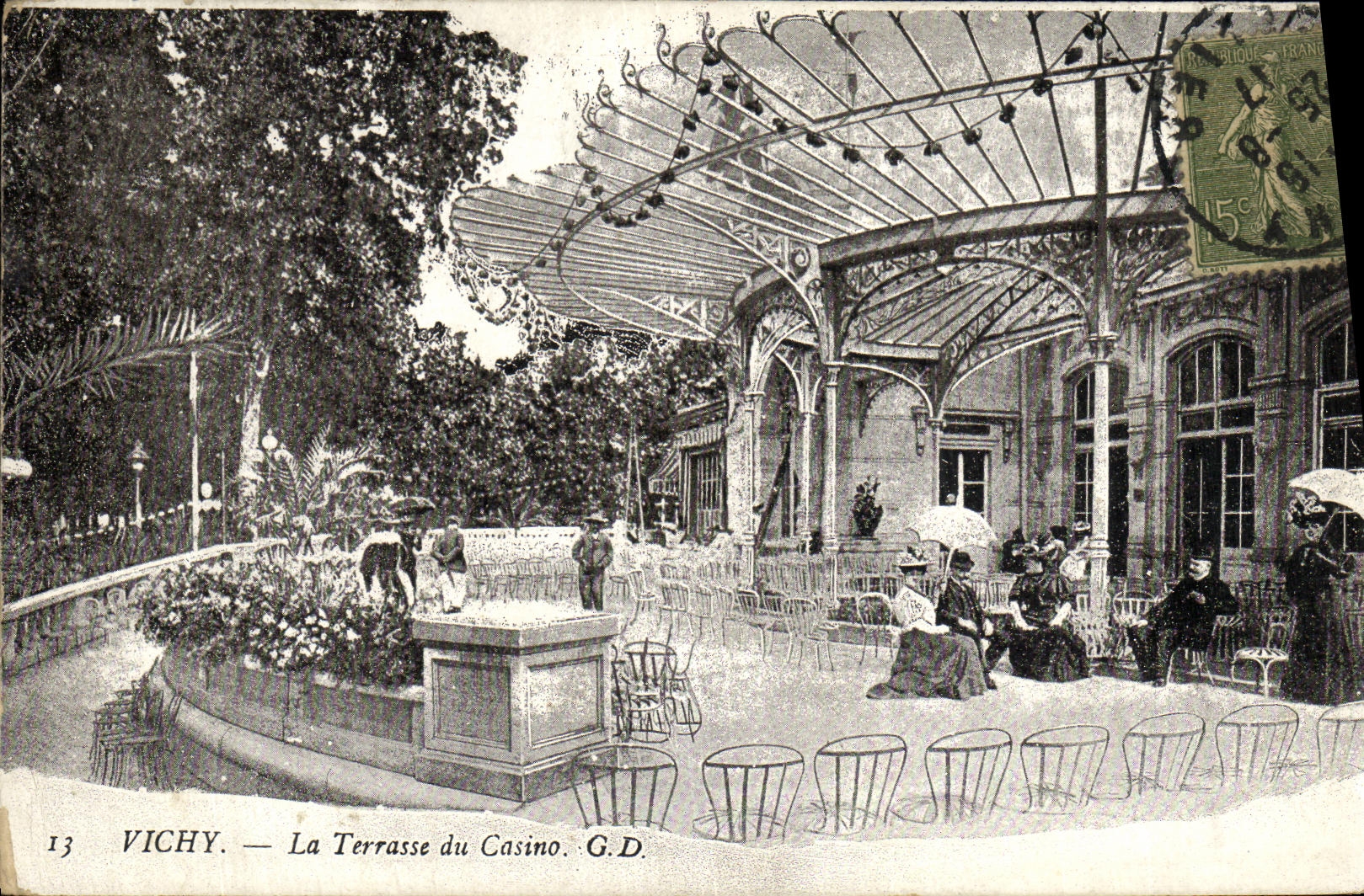 CPA Vichy La Terrasse du Casino