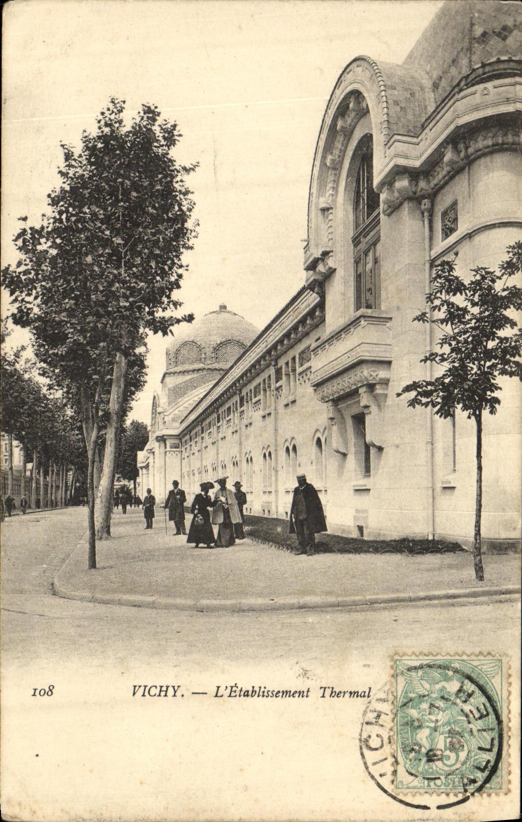 VINTAGE POSTCARD Vichy L Hydropathic establishment