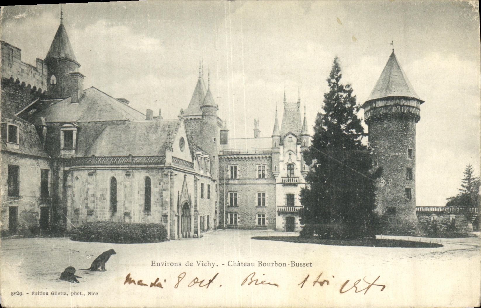 CPA Environs de Vichy Chateau Bourbon Basset