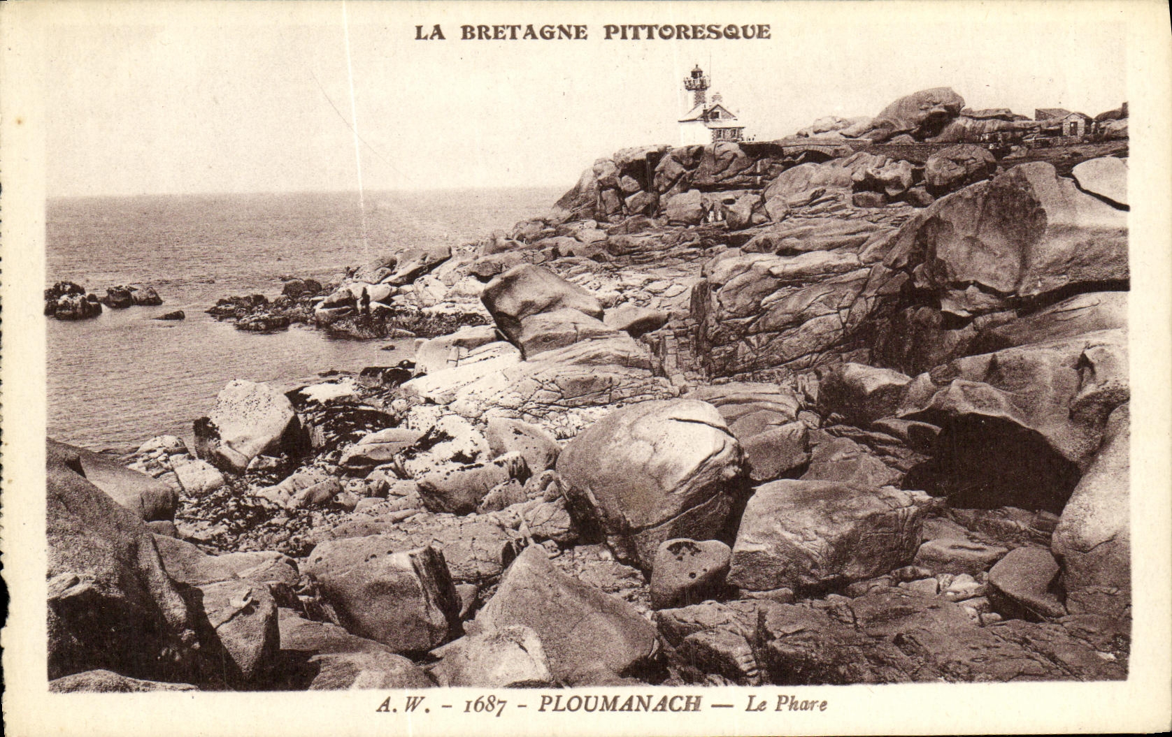 CPA Ploumanch Le Phare
