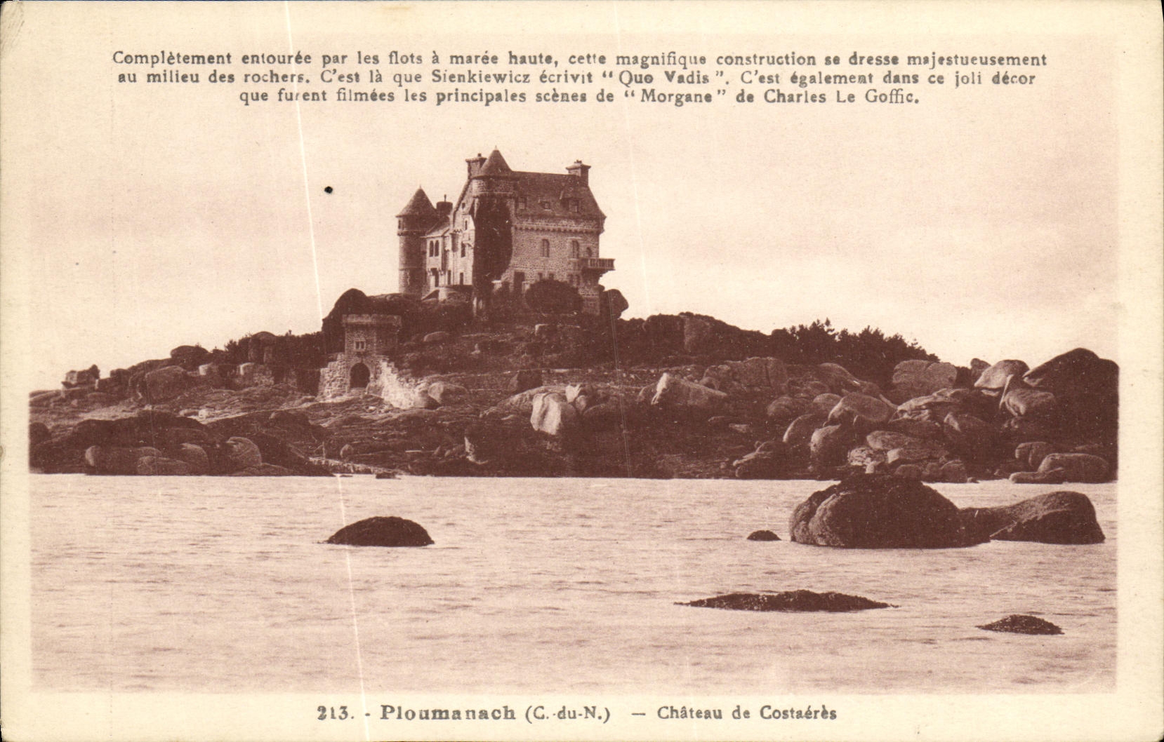 CPA Ploumanch Chateau de Costaeres