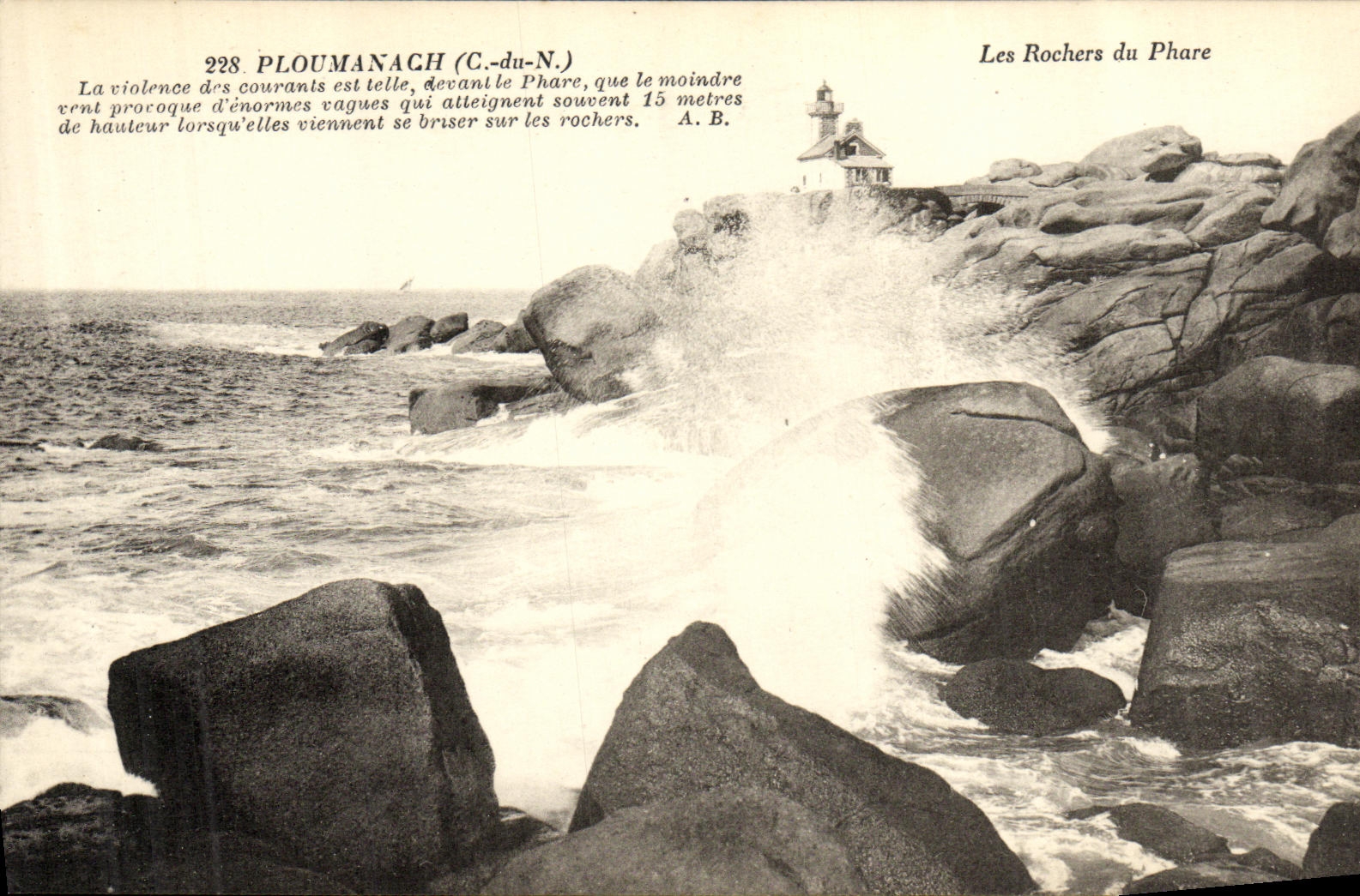 CPA Ploumanach Les Rochers du Phare