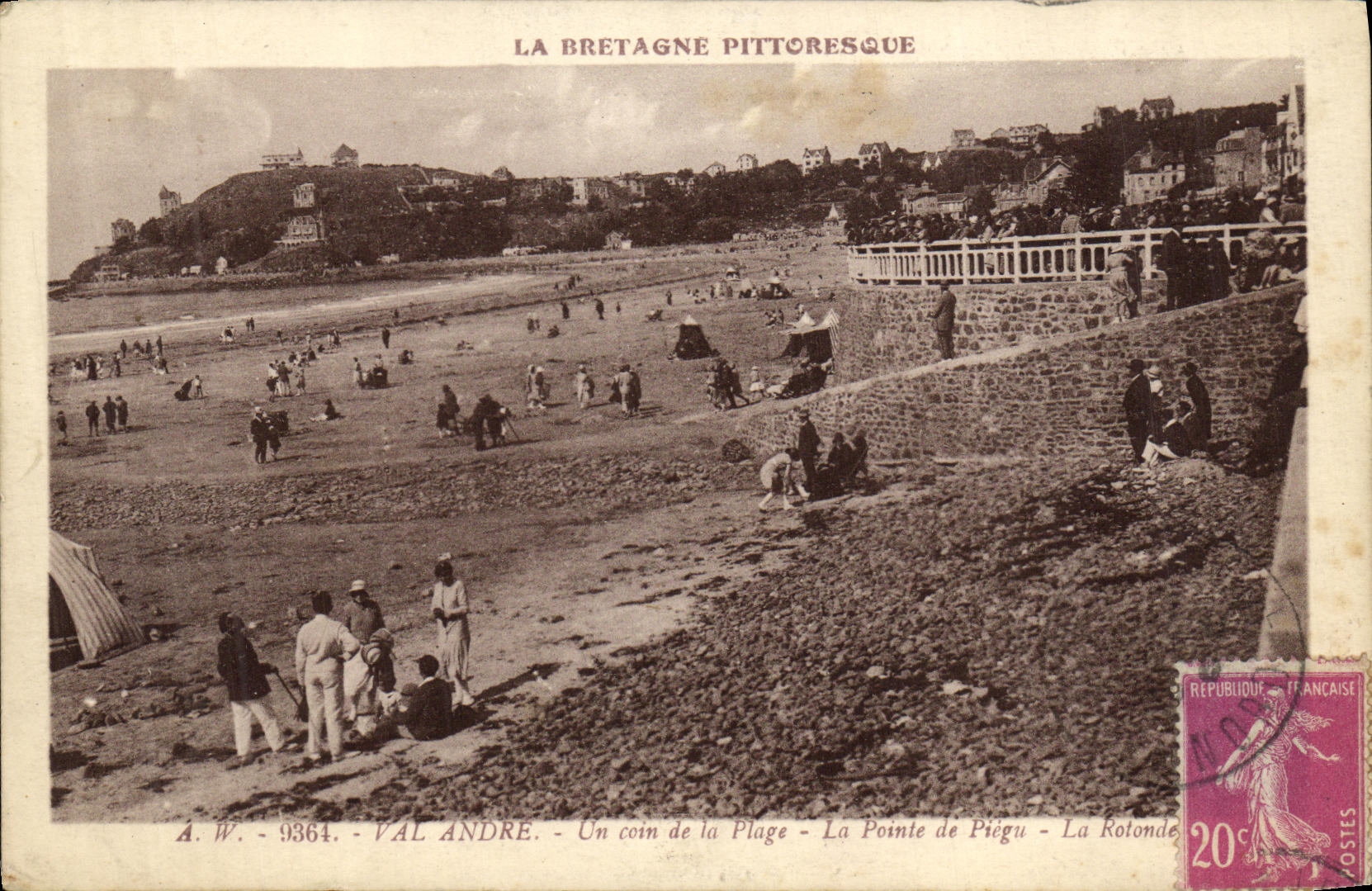 Valle Andre de la POSTAL de la VENDIMIA una esquina de la playa el poin usted de Piegu el de la Rotonda