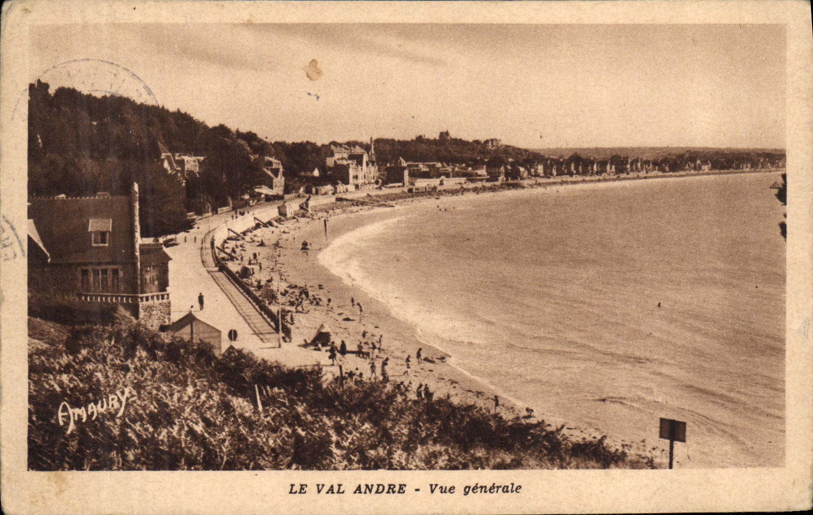 VINTAGE POSTCARD Valley Andre View