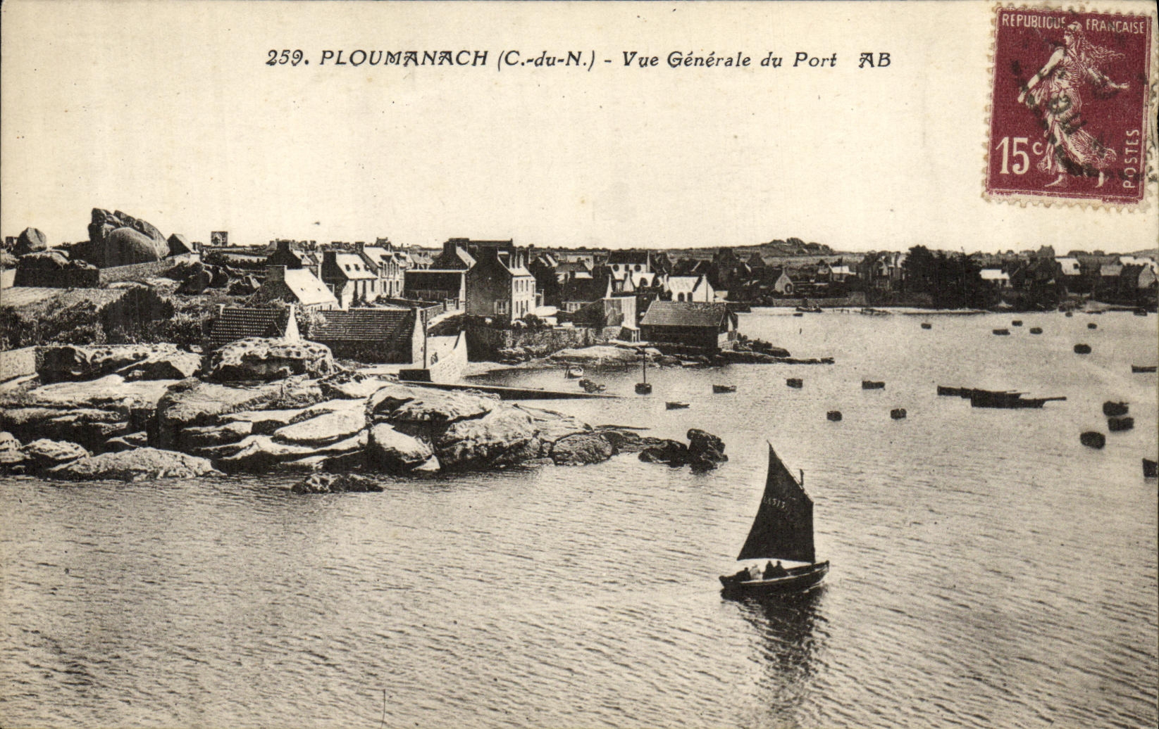 CPA Ploumanach Vue Generale du Port