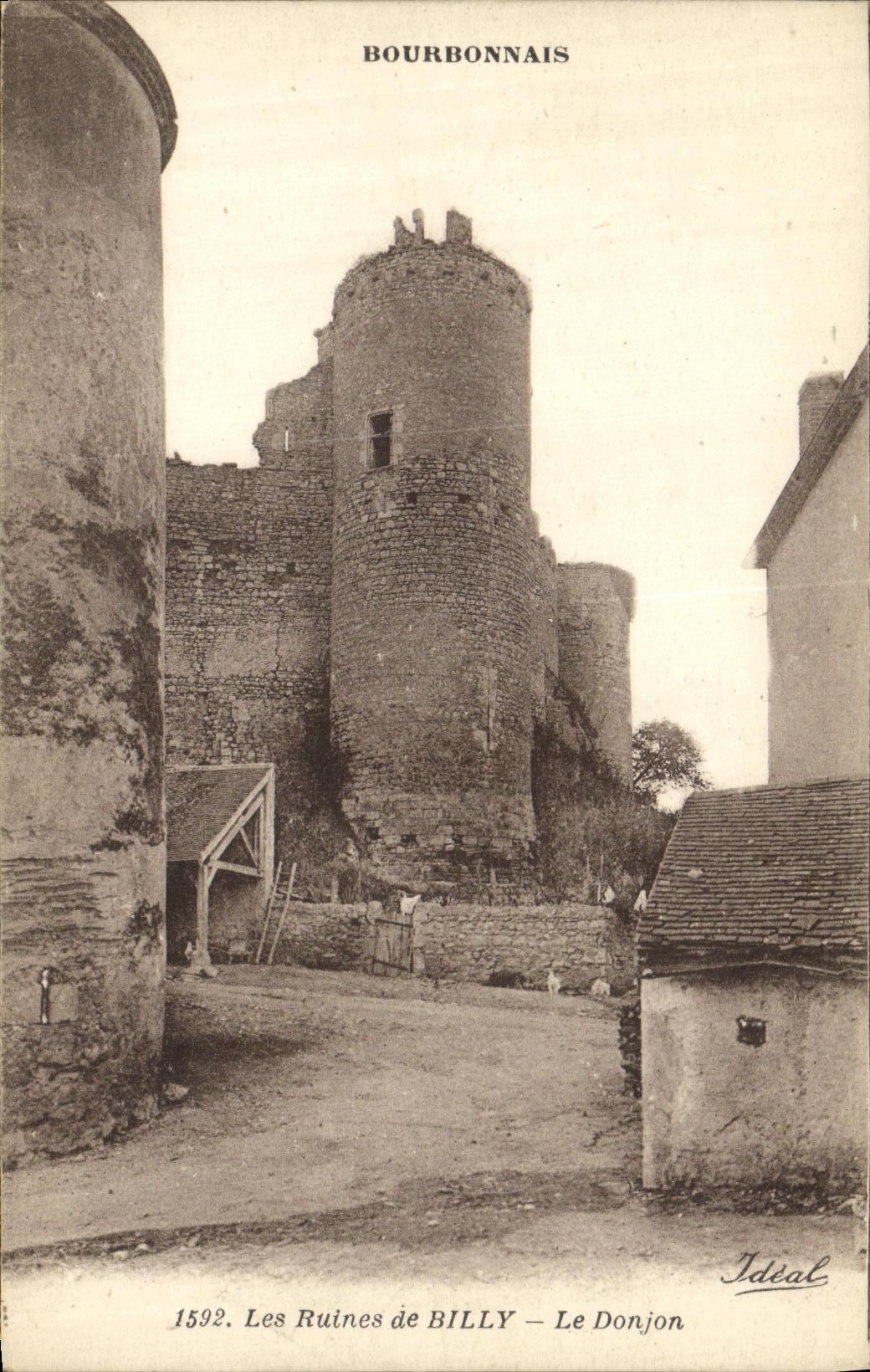 CPA Les Ruines de Billy Le Donjon