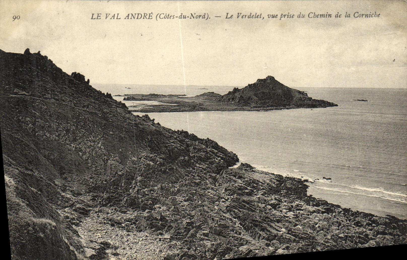 POSTAL de la VENDIMIA el valle Andre Verdelet vista de la manera de la cornisa