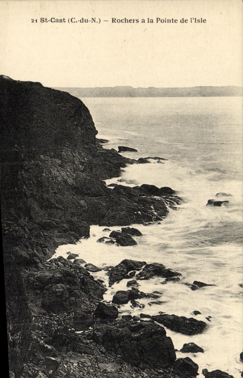 CPA Saint Cast Rochers a la Pointe de I Isle