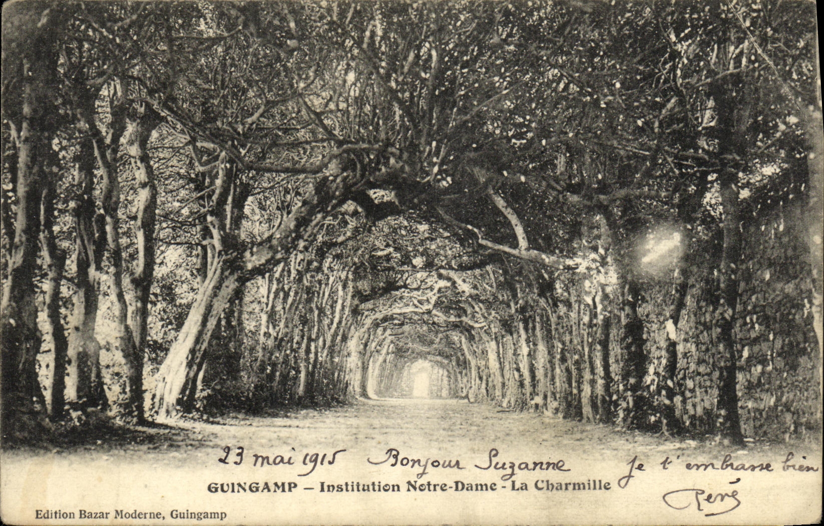 CPA Guingamp Institution Notre Dame La Charmille