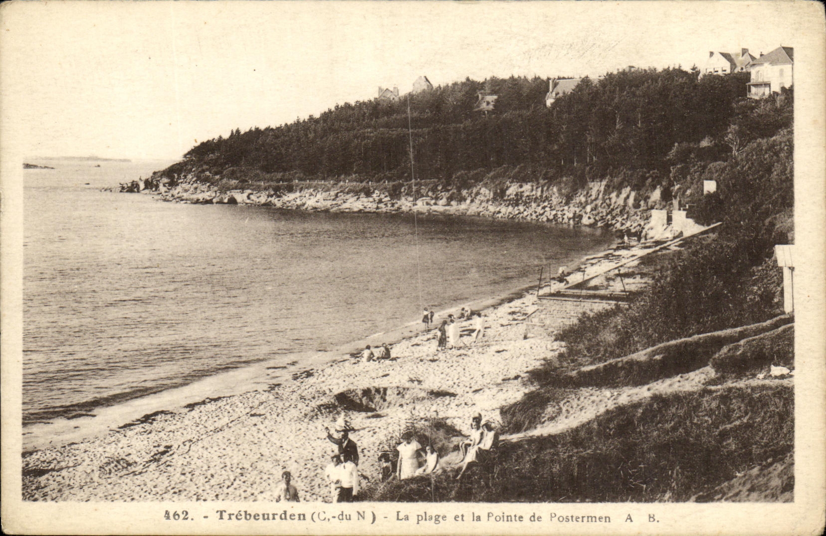 CPA Trebeurden La Plage et la Pointe de Postermen
