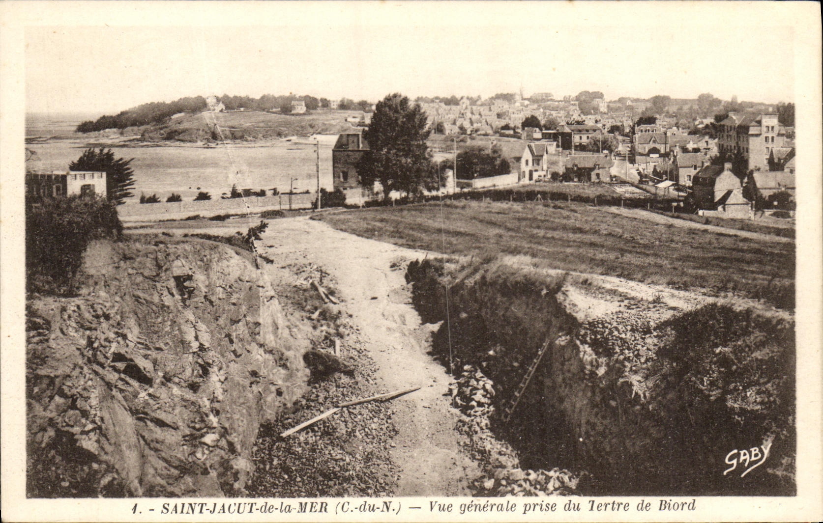 CPA Saint Jacut de la Mer Vue Generale Prise du Tertre de Biord