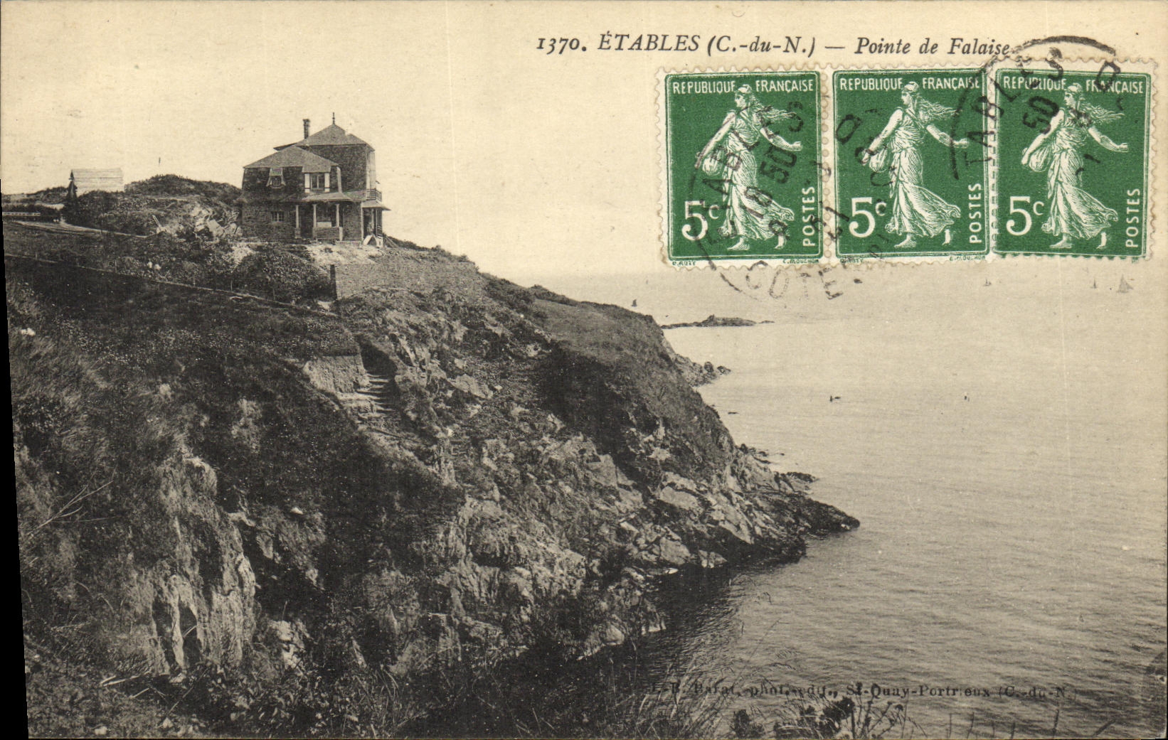 CPA Etables Pointe de Falaise