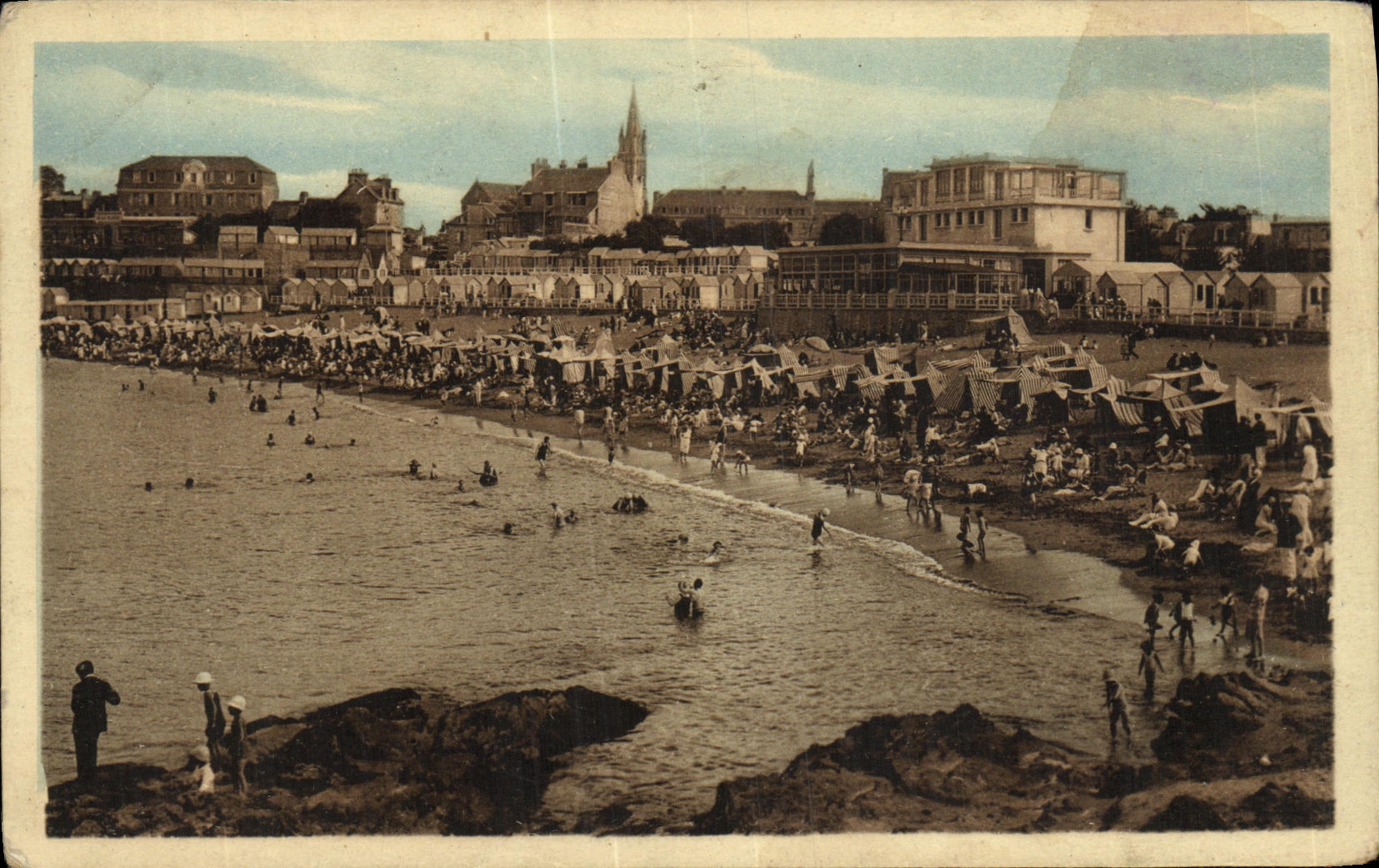 CPA Saint Quay Portrieux La Plage et le Casino