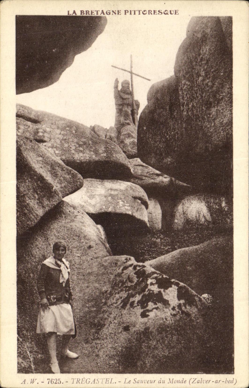 CPA Tregastel Le Sauveur du Monde