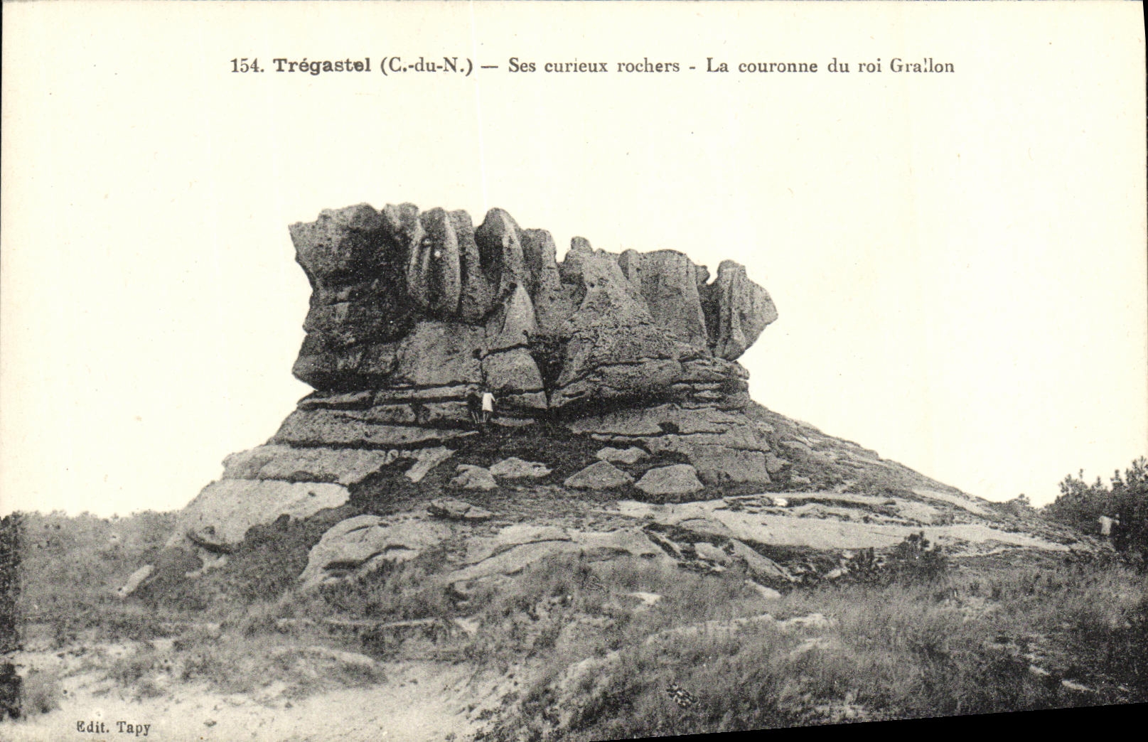 CPA Tregastel Ses Curieux Rochers La Couronne du roi Grallon